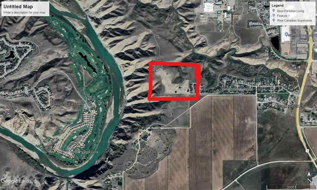 MLS® A1037687 - 123 Sandstone Road S in Southridge Lethbridge, Land