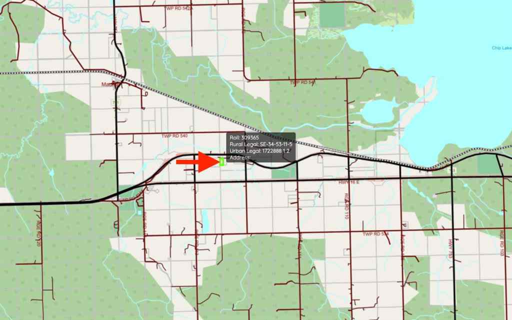 Yellowhead County Land Ownership Map Mls® A1146693 - Range Road 112 Yellowhead Hwy Rural Yellowhead County,  Alberta, T7E 3K7