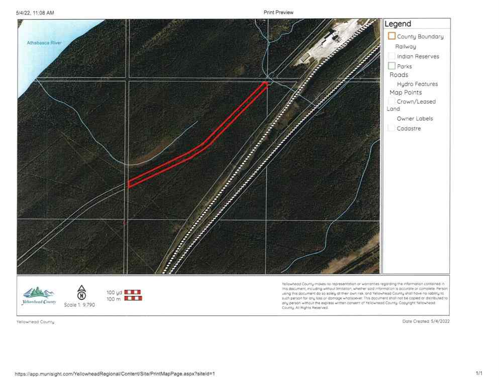 MLS® A1221557 -  5-23-52-20 NW   in NONE Rural Yellowhead County, Land