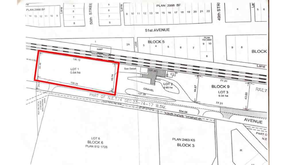 MLS® A1222726 - Lot 1 50th Avenue   in NONE High Prairie, Land