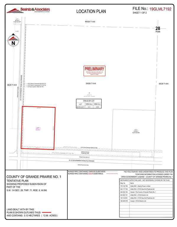 MLS® A2000846 - RR 84 Highway 43   in NONE Rural Grande Prairie No. 1, County of, Land