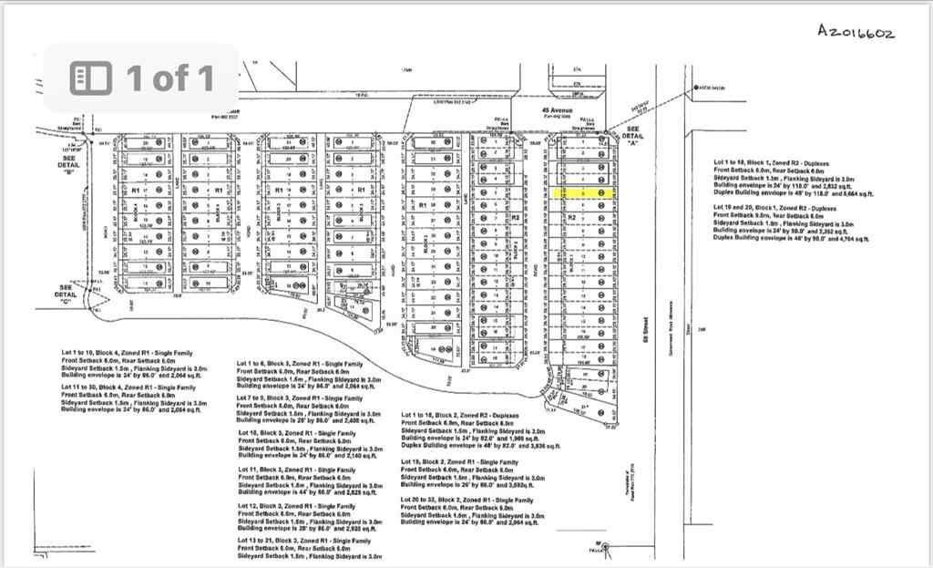 MLS® A2016602 - 4720 68 Street   in West Park Camrose, Land