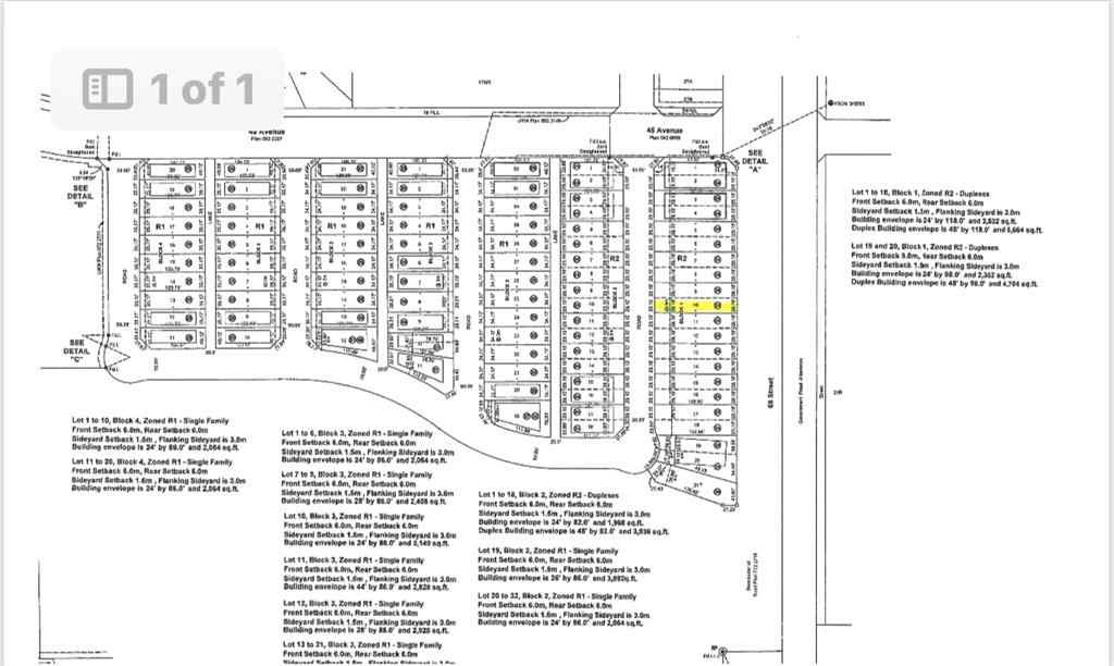 MLS® A2016610 - 4720 68 Street   in West Park Camrose, Land