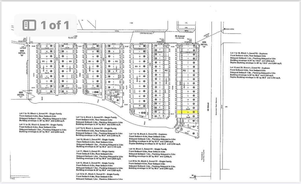 MLS® A2016618 - 4720 68 Street   in West Park Camrose, Land
