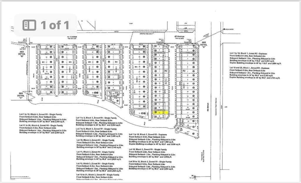 MLS® A2016875 - 4720 68 Street   in West Park Camrose, Land