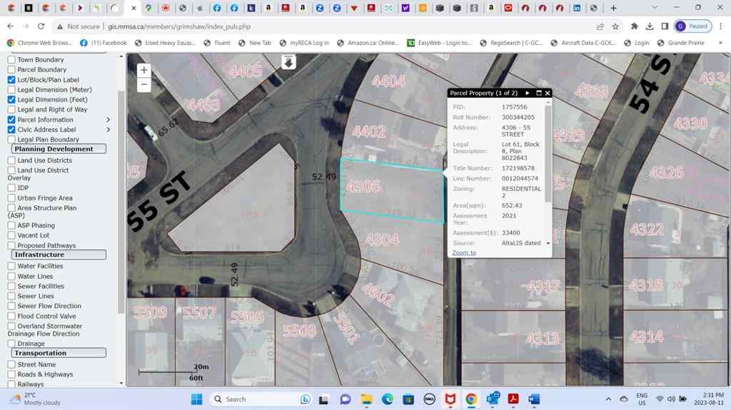 MLS® A2072769 - 4306 55 Street  in NONE Grimshaw, Land