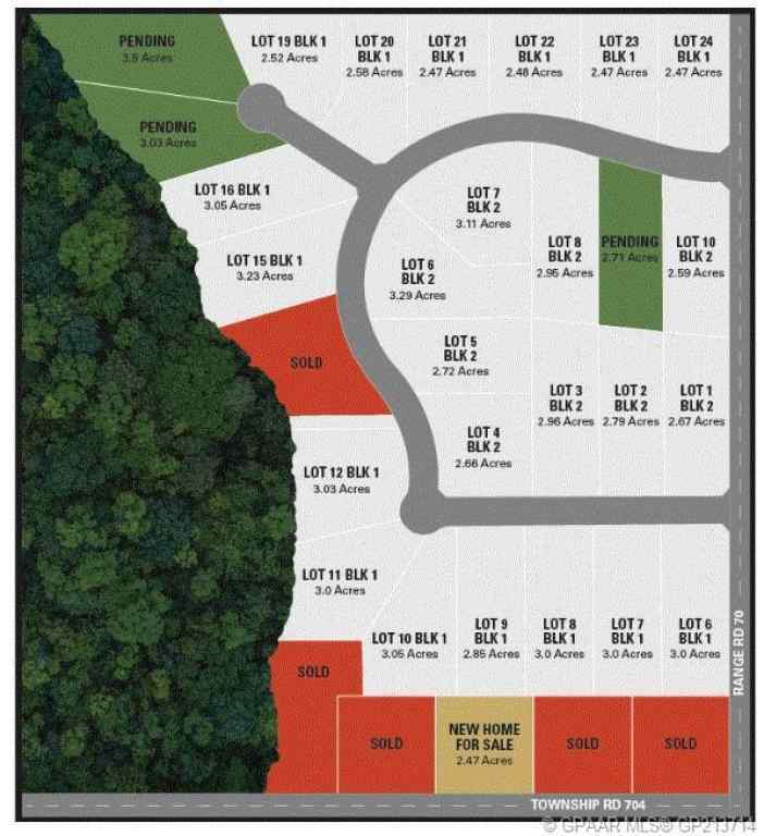 MLS® A2099439 - Unit #58 704016 Range Road 70   in The Banks at Spring Creek Rural Grande Prairie No. 1, County of, Land