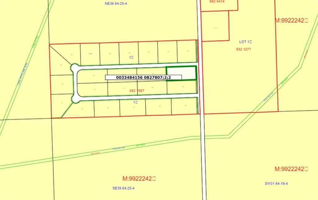 MLS® A2113717 -  LOT 2 BLK 2 LAKE COUNTRY ESTATE   in Lake Country Estates Rural Athabasca County, Land