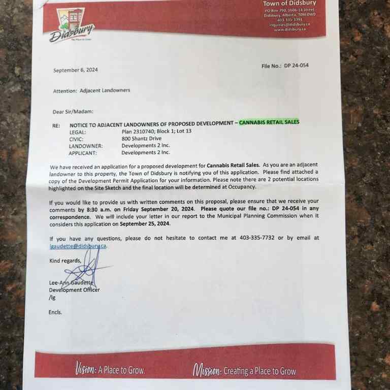 MLS® A2133455 - 500 Shantz Drive   in NONE Didsbury, Land