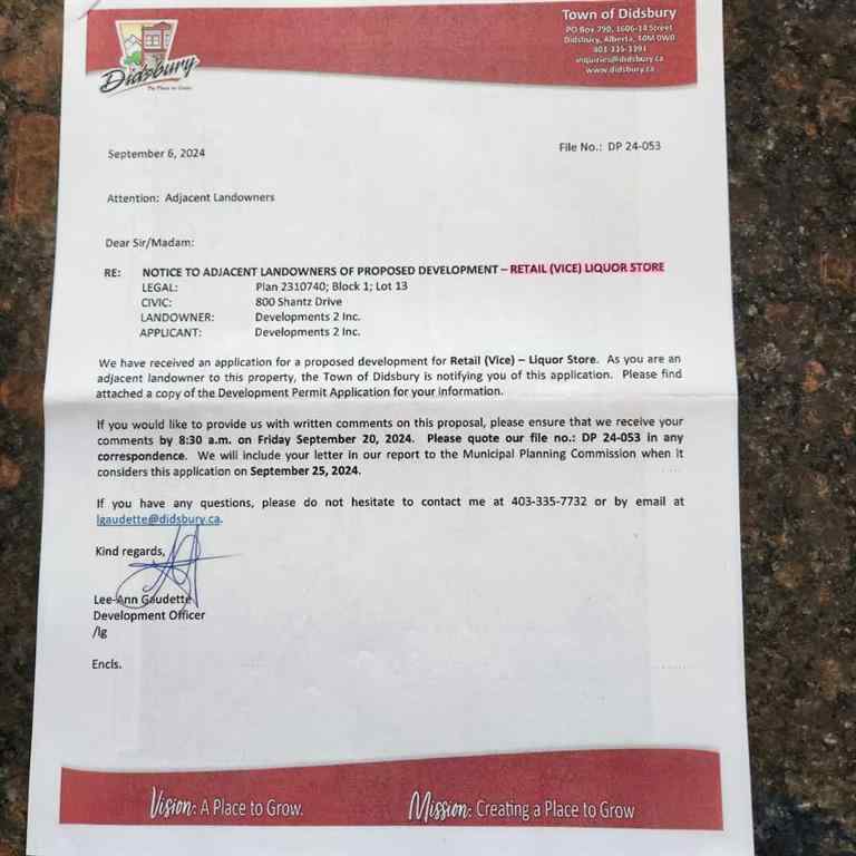 MLS® A2133455 - 500 Shantz Drive   in NONE Didsbury, Land