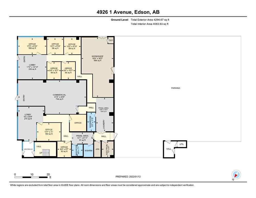 MLS® A2137168 - 4926 1 Avenue  in NONE Edson, Commercial