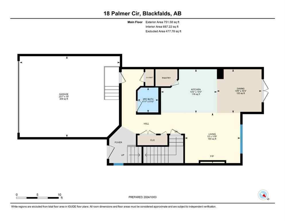 MLS® A2143466 - 18 Palmer Circle  in Panorama Estates Blackfalds, Residential