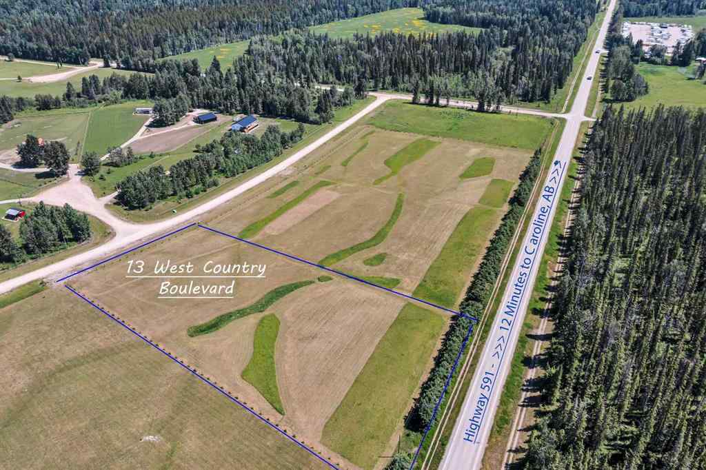 MLS® A2151039 - 13 West Country Boulevard  in West Country Estates Rural Clearwater County, Land