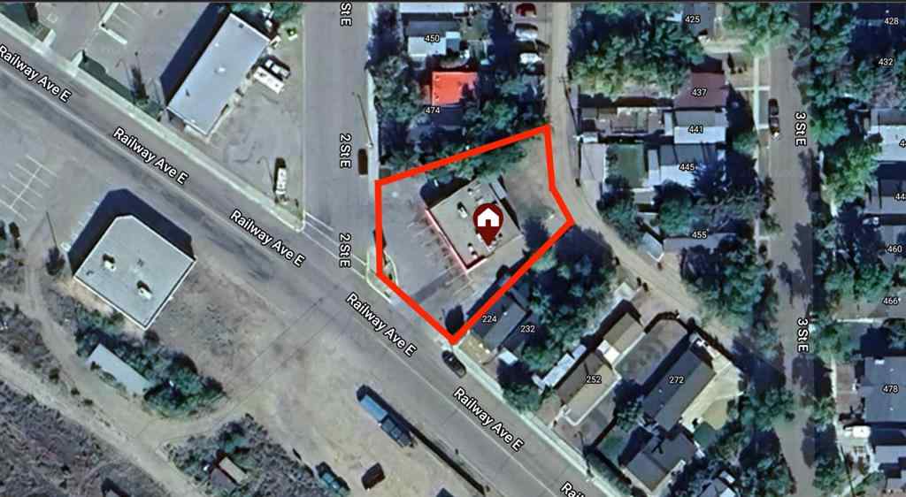 MLS® A2168620 - 208 Railway Avenue E in Downtown Drumheller Drumheller, Commercial