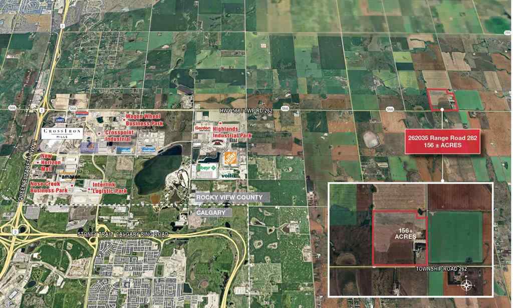 MLS® A2171366 - 262035 Range Road 282   in NONE Rural Rocky View County, Land