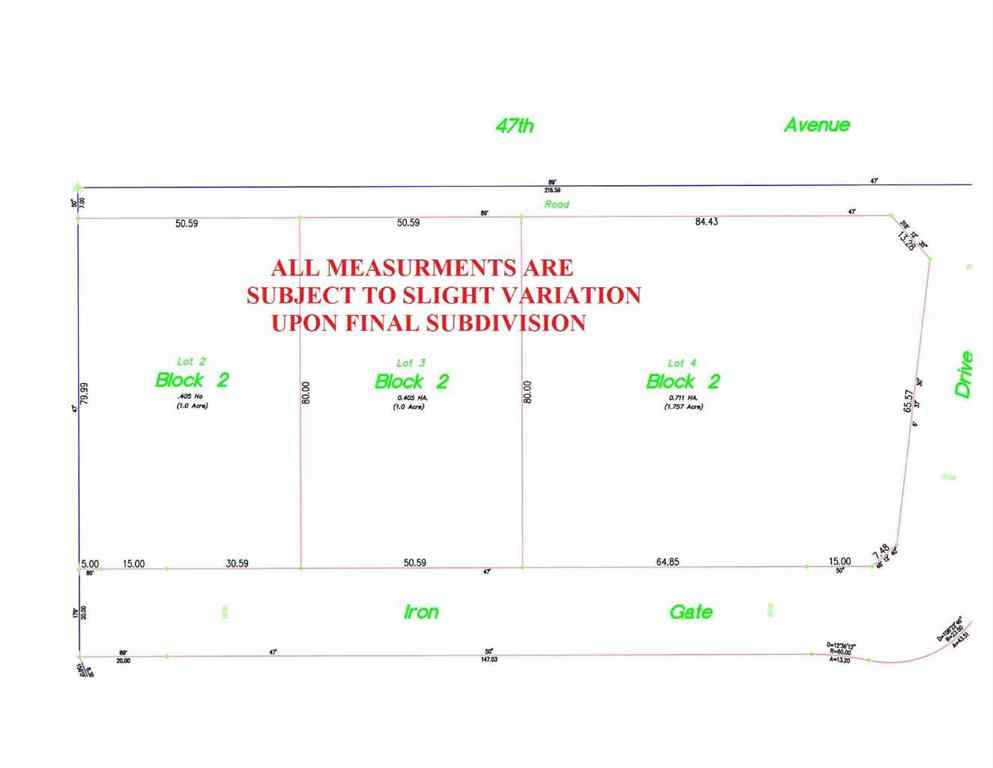 MLS® A2173886 - 2 IRON GATE Drive  in Iron Gate Sylvan Lake, Land