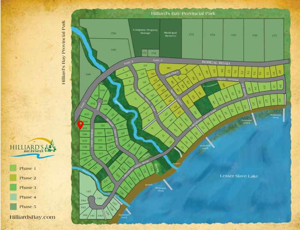 MLS® A2182426 - Lot #105 Hilliard's Bay   in Hilliard\'s Bay Rural Big Lakes County, Land