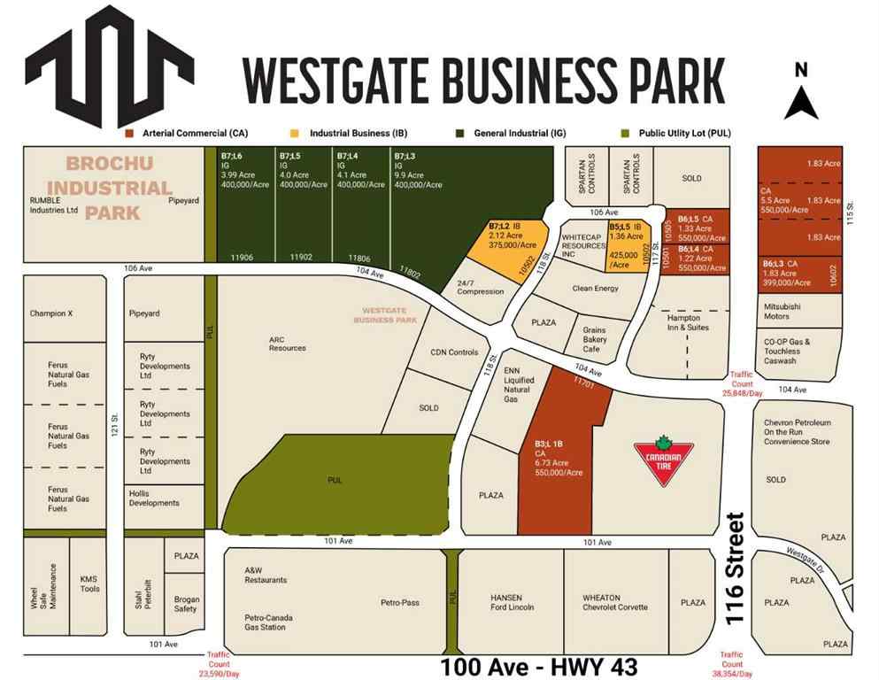 MLS® A2184780 - 10602 115 Street  in Westgate Grande Prairie, Land