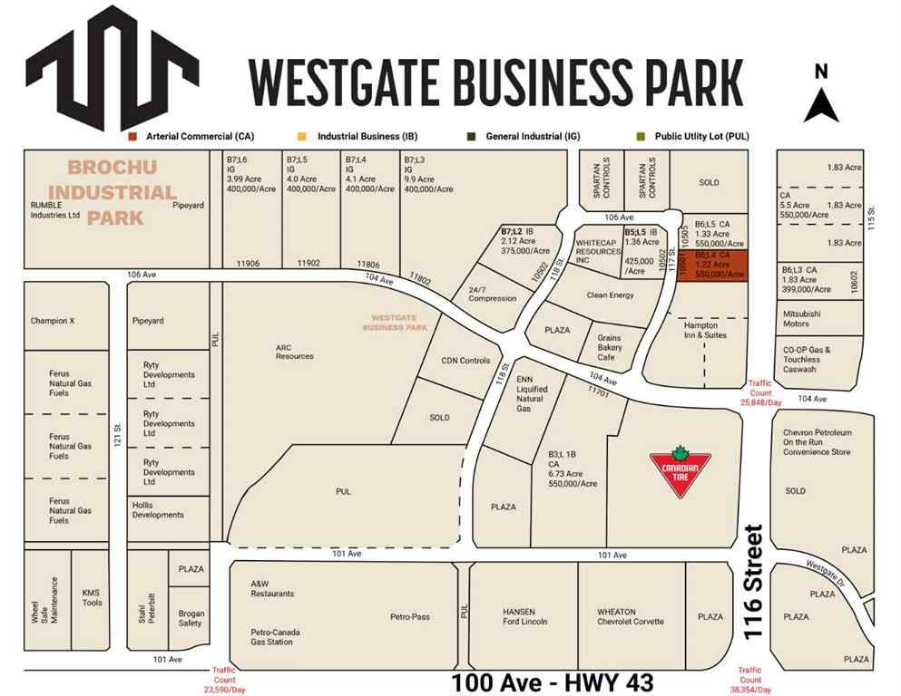 MLS® A2184781 - 10501 117 Street  in Westgate Grande Prairie, Land