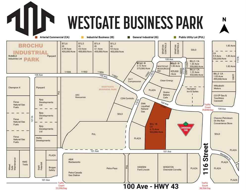 MLS® A2184784 - 11701 104 Avenue  in Westgate Grande Prairie, Land