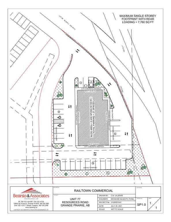 MLS® A2185790 - Unit #77 9905 Resources Road  in Railtown Grande Prairie, Land