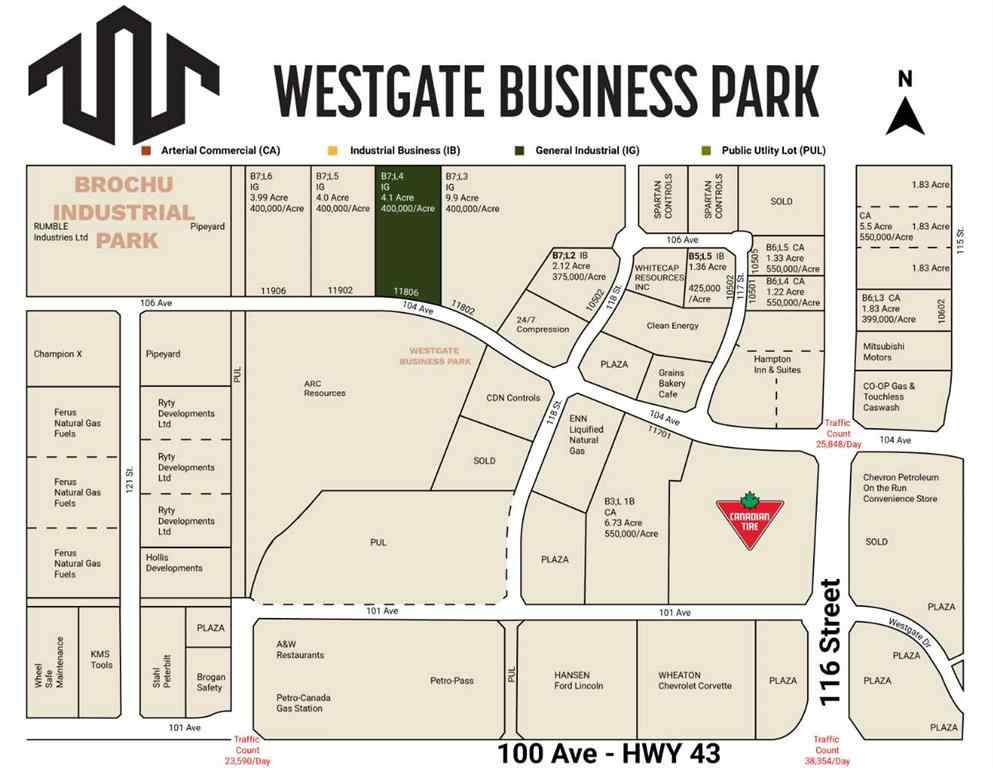 MLS® A2186071 - 11806 104 Avenue  in Westgate Grande Prairie, Land