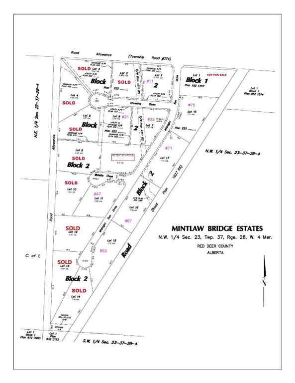 MLS® A2186349 - Unit #75 28163 Township Road 374   in Mintlaw Bridge Estates Rural Red Deer County, Land