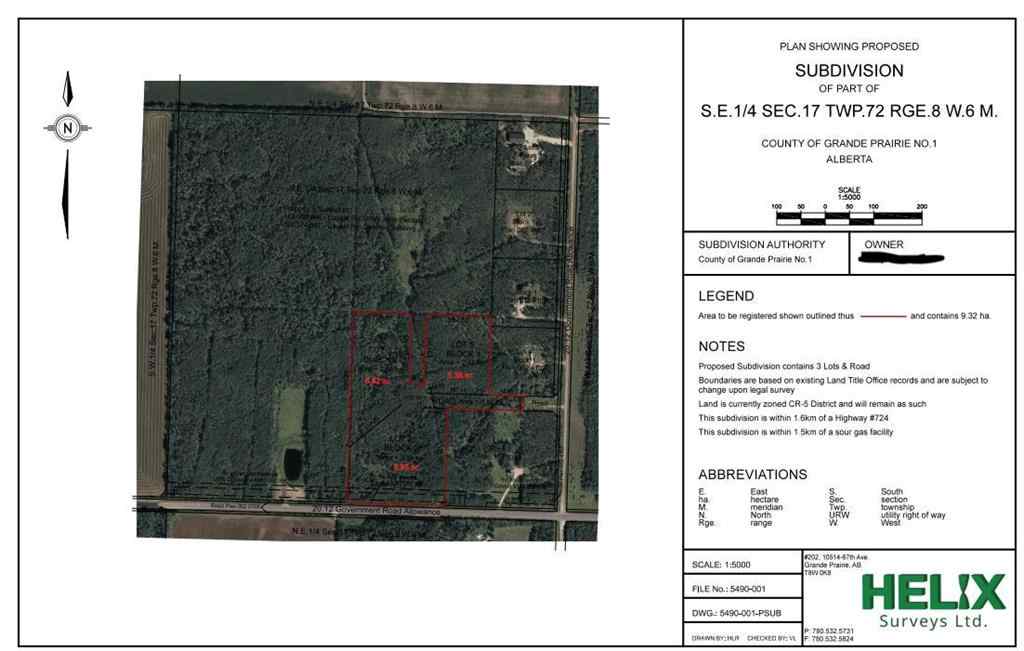 MLS® A2187592 - Unit #lot 3 Range Road 84 Township Road 722   in NONE Wembley, Land