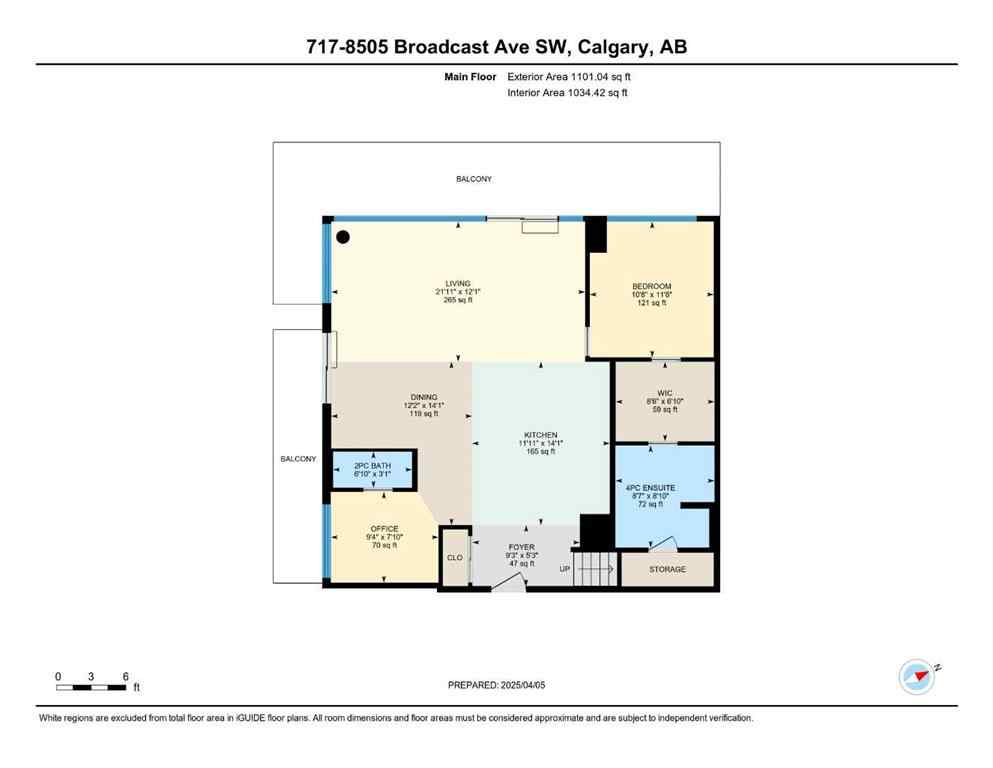 MLS® A2188348 - Unit #717 8505 Broadcast Avenue SW in West Springs Calgary, Residential