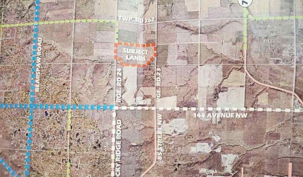 MLS® A2190238 - W-5 R-2, T- 26 ,S-9 Q-SE & SW Range Road 24 Road NW   in Bearspaw_Calg Rural Rocky View County, Land