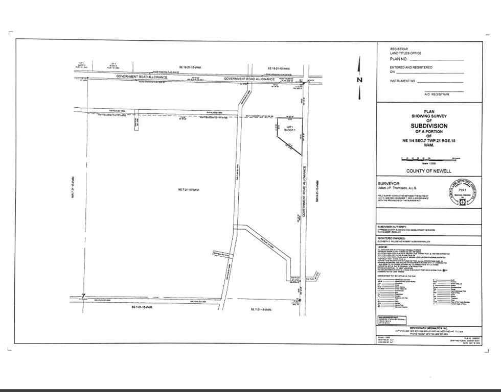 MLS® A2191513 - HWY 550 & RR155 RR155   in NONE Rural Newell, County of, Land
