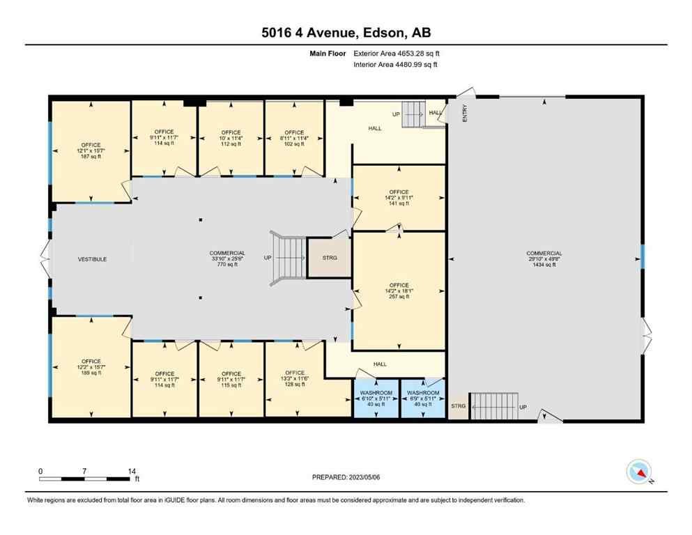 MLS® A2191576 - 5016 4 Avenue  in Edson Edson, Commercial