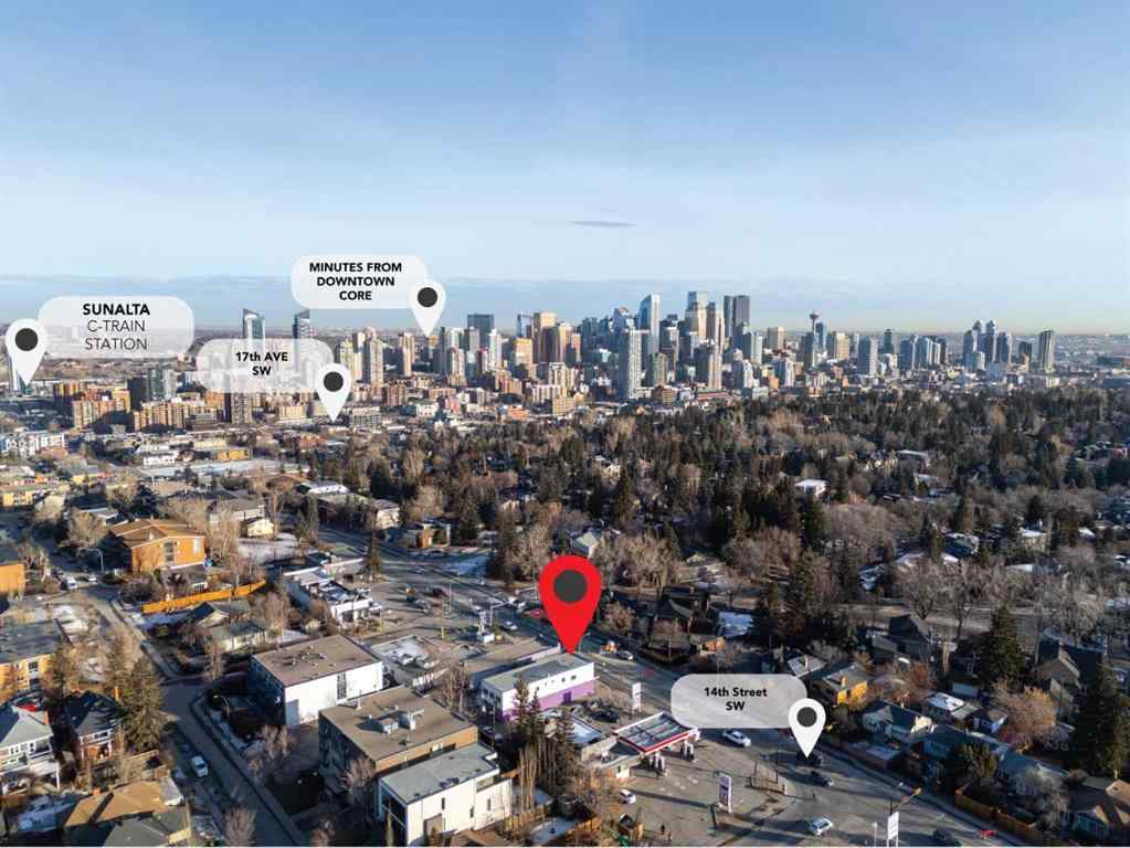 MLS® A2192967 - 2611, 2613,  2615 14 Street SW in Bankview Calgary, Commercial