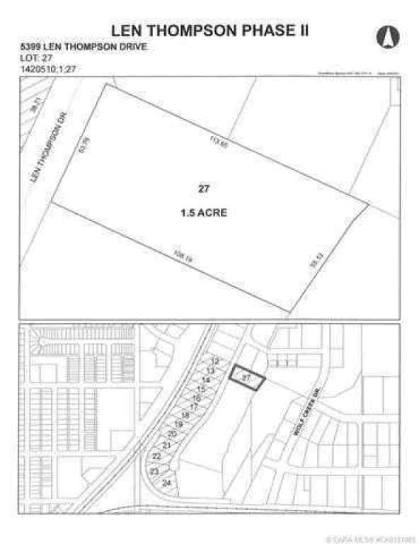 MLS® A2195879 - 5399 Len Thompson Drive  in Wolf Creek Industrial Park Lacombe, Land