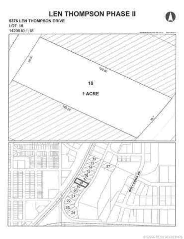 MLS® A2195899 - 5376 Len Thompson Drive  in Wolf Creek Industrial Park Lacombe, Land
