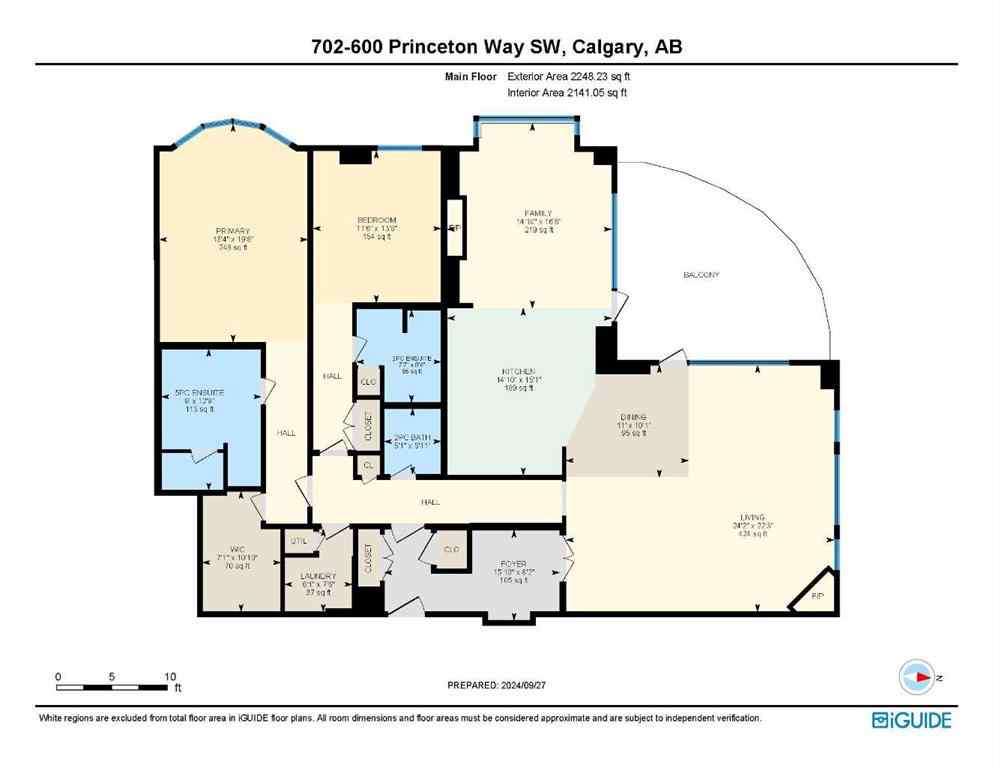 MLS® A2196409 - Unit #702 600 Princeton Way SW in Eau Claire Calgary, Residential
