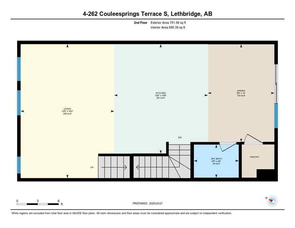 MLS® A2197206 - Unit #4 262 Couleesprings Terrace S   in Southgate Lethbridge, Residential