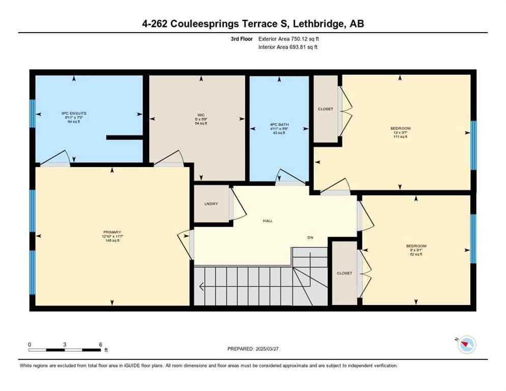 MLS® A2197206 - Unit #4 262 Couleesprings Terrace S   in Southgate Lethbridge, Residential