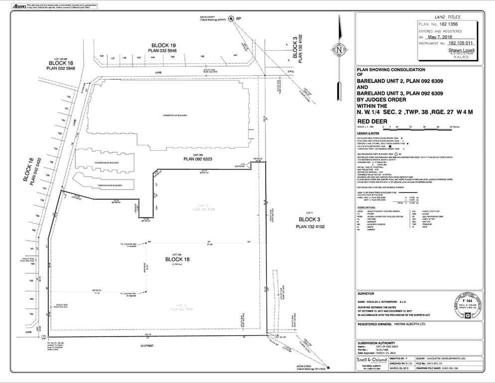 MLS® A2198279 - Unit #2 2660 22 Street  in Lancaster Green Red Deer, Land