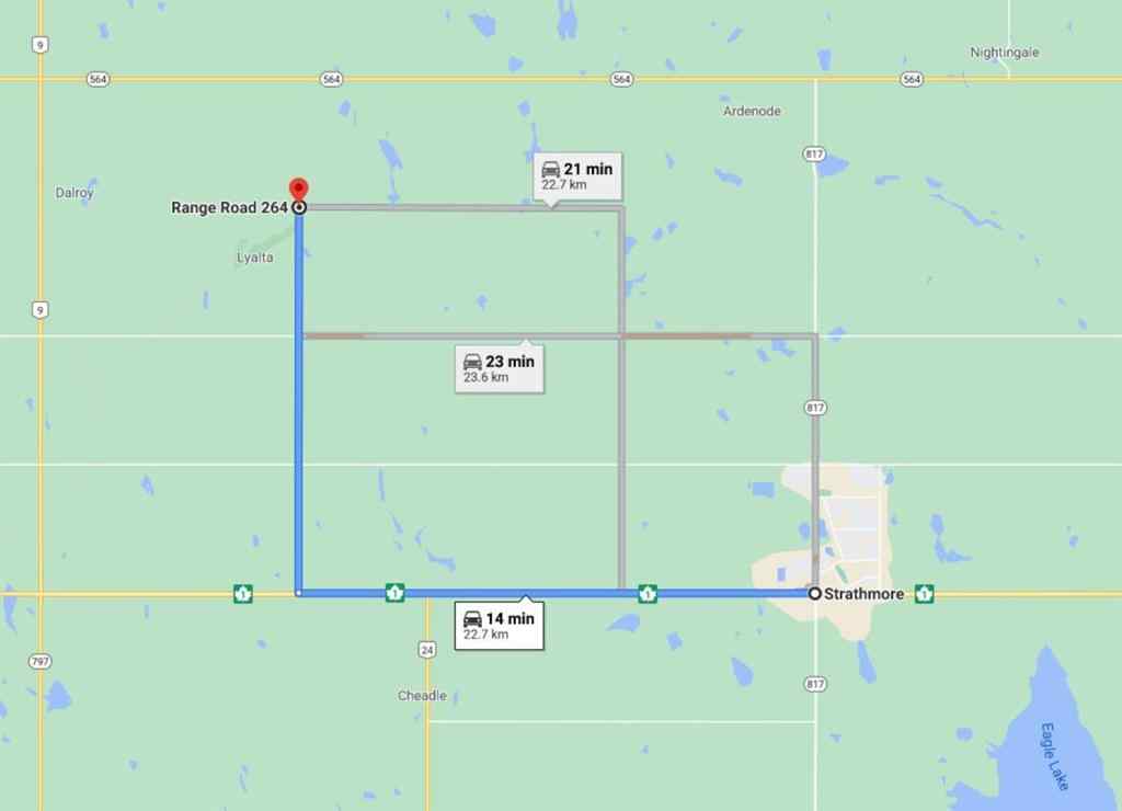 MLS® A2199012 - W4R26T25S16;4 Range Road 264   in NONE Rural Wheatland County, Land