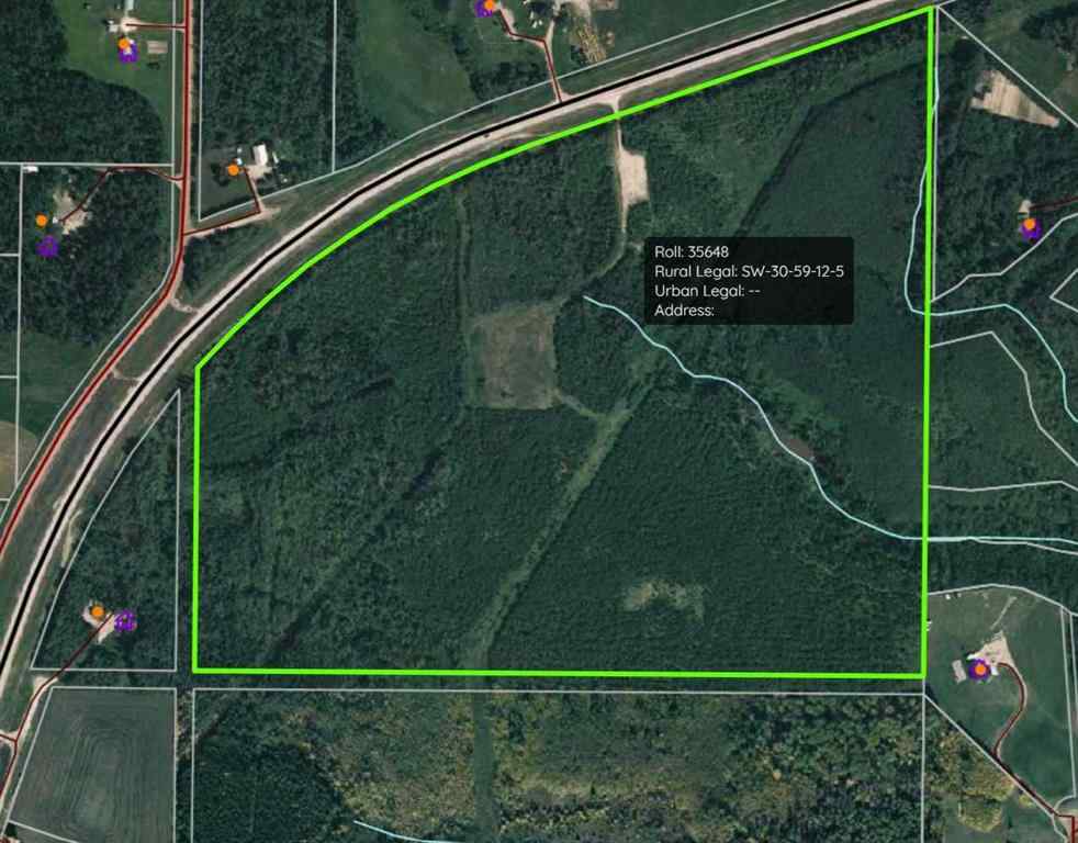 MLS® A2201443 - SW - 30-59-12 W5   in NONE Rural Woodlands County, Land