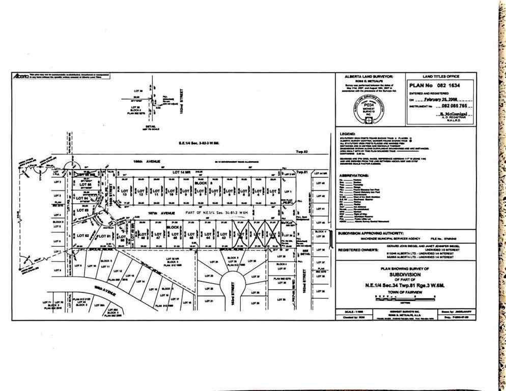 MLS® A2203439 - 10405 107 Avenue  in NONE Fairview, Land