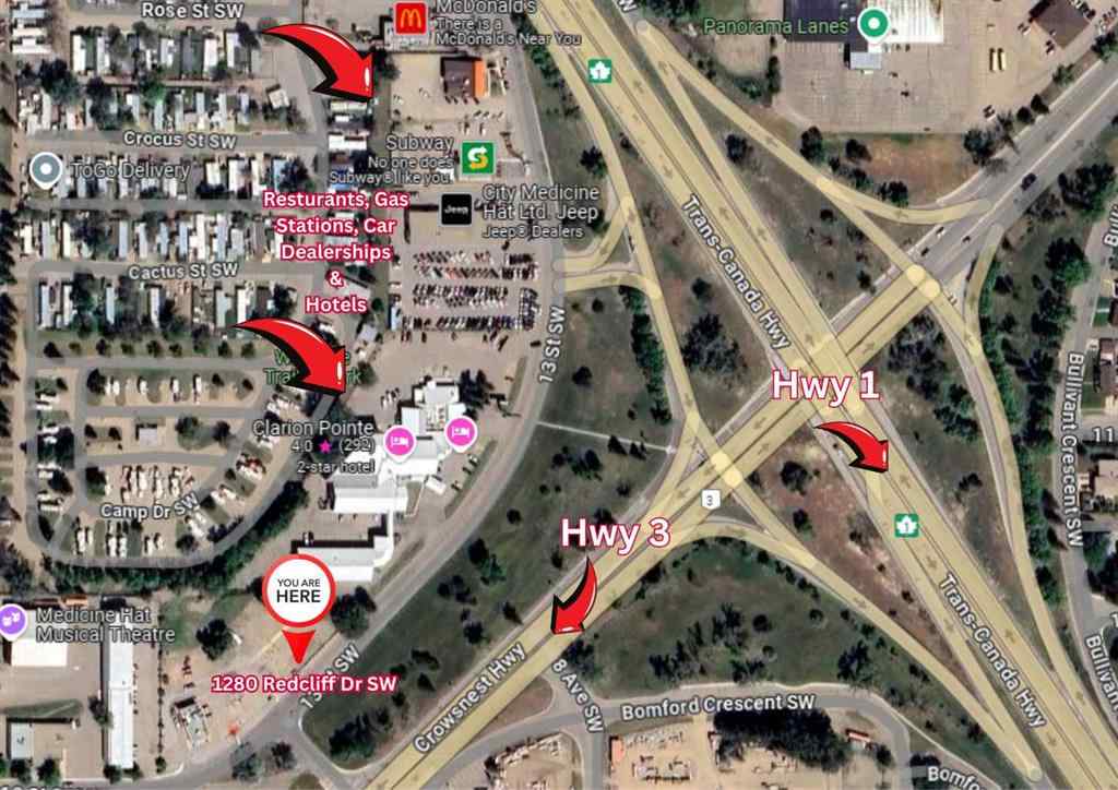 MLS® A2204272 - 1280 Redcliff Drive SW in SW Hill Medicine Hat, Land