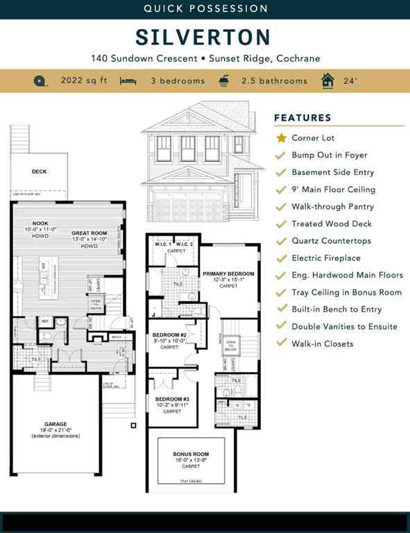 MLS® A2204804 - 140 Sundown Crescent  in Sunset Ridge Cochrane, Residential
