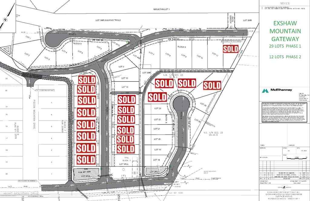 MLS® A2205794 - 20 Exshaw Mountain Gateway  in NONE Exshaw, Land