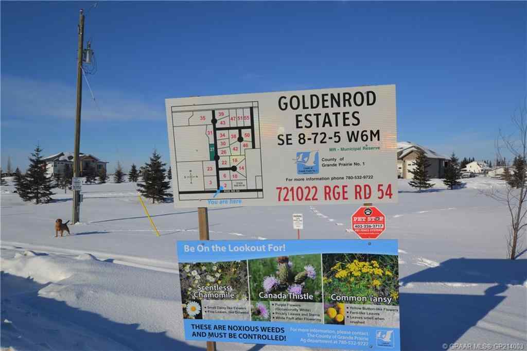 MLS® A2205965 - 51 721022 Range Road 54   in Goldenrod Estates Rural Grande Prairie No. 1, County of, Land