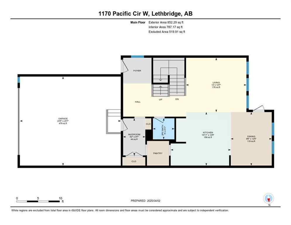 MLS® A2206118 - 1170 Pacific Circle W in Garry Station Lethbridge, Residential