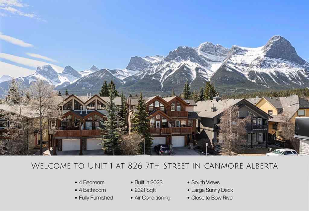 MLS® A2206201 - Unit #1 826 7th Street  in South Canmore Canmore, Residential