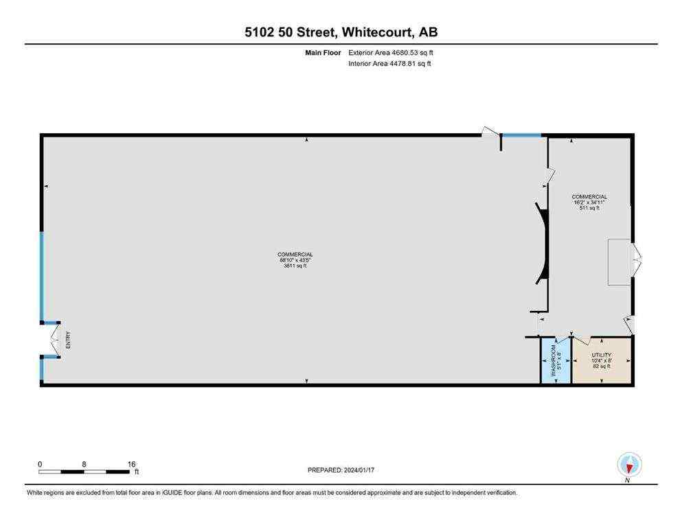 MLS® A2206379 - 5102 50 Street  in NONE Whitecourt, Commercial