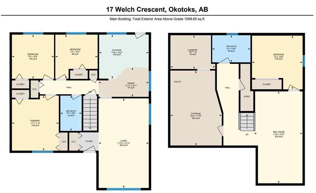 MLS® A2207180 - 17 Welch Crescent  in Downey Ridge Okotoks, Residential